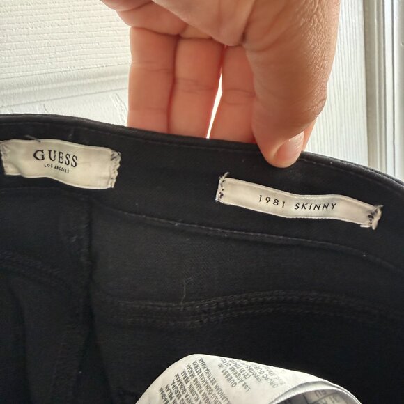 Guess Los Angeles 1981 Skinny Jeans Black Size 31 Rg - Picture 4 of 11